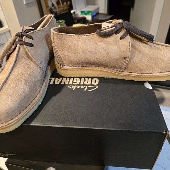 Clarks Originals Men's Desert Trek Wolf Suede 26180650 Boots Shoes Mens Size 10 - Picture 3 of 15